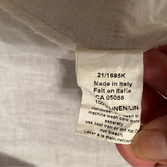 - M Made in Italy white long sleeves blouse size S - Picture 6 of 7